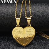 Heart Choker Necklace Stainless Steel Women Men Gift N756S01