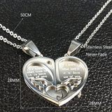 Heart Choker Necklace Stainless Steel Women Men Gift N756S01
