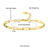Stainless Steel Paperclip Link Bracelet - Classic Jewelry & Christmas