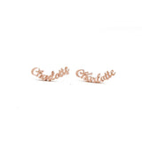 Custom Name Stud Earrings for Women, Letter Earrings