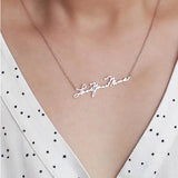 Personalized Stainless Steel Plate Necklace for Women