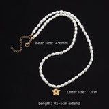 Stainless Steel Initial Letter Women Necklace Gift