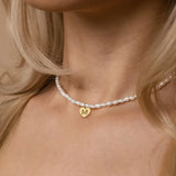 Stainless Steel Initial Letter Women Necklace Gift