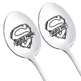 Stainless Steel Spoon SOUPER DAD/SOUPER MOM Mother's Father's Gift Spoon