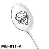 Stainless Steel Spoon SOUPER DAD/SOUPER MOM Mother's Father's Gift Spoon