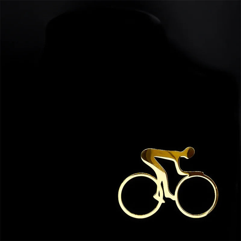 Stainless Steel Sports Bike Pin for Cycling Enthusiasts