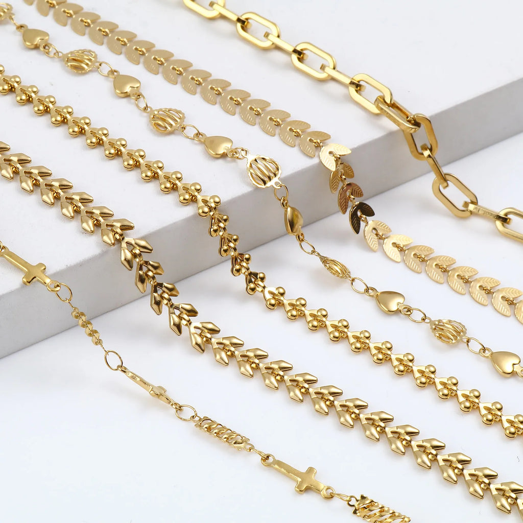 Stainless Steel Star Anklet Women Foot Jewelry Chain Anklet Bracelet