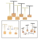 Stainless Steel T Bar Earring Organizer Display Stand