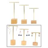 Stainless Steel T Bar Earring Organizer Display Stand