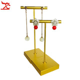 Stainless Steel T Bar Earring Storage Rack Organizer