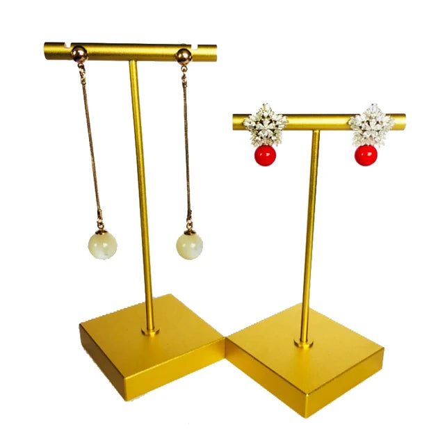 Stainless Steel T Bar Earring Storage Rack Organizer
