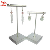 Stainless Steel T Bar Earring Storage Rack Organizer