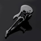 Stainless Steel Guitar Tie Clip for Men