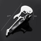 Stainless Steel Guitar Tie Clip for Men