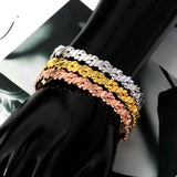 Stainless Steel Woman Cuff Bracelet Cross Twisted Infinity Bangle