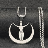 Earth Mother Goddess Wicca Pendant Gothic Necklace
