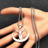Earth Mother Goddess Wicca Pendant Gothic Necklace