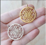 Stainless Steel Mysterious Geometry Pendant Necklace