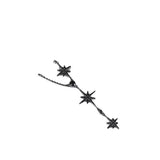 Star Crystal Pendant Necklace Three Stars Chain Necklace