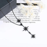 Star Crystal Pendant Necklace Three Stars Chain Necklace