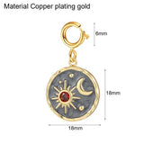 Star Moon Pendant Necklace Women Jewelry DIY Charms Chain Zircon