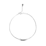 Sterling Silver Eggplant Shaped Anklet for Women