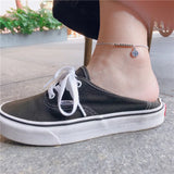 925 Sterling Silver Smiling Face Pendant Anklet Bracelet