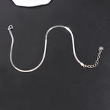 Snake Bone Shape Women Ankle Bracelet 925 Sterling Silver Anklet