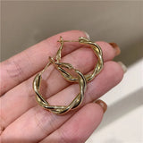 Geometric Matte Dangle Earrings for Women Modern Jewelry