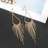 Geometric Tassel Earrings Modern Jewelry