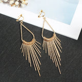 Geometric Tassel Earrings Modern Jewelry