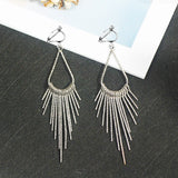 Geometric Tassel Earrings Modern Jewelry