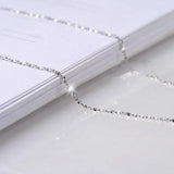 Sterling Silver Popcorn Chain Necklace Real 925 Silver Link Chains