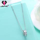 Sterling Silver Diamond Women Necklace