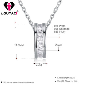 Sterling Silver Diamond Women Necklace