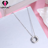 Sterling Silver Diamond Women Necklace