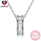 Sterling Silver Diamond Women Necklace