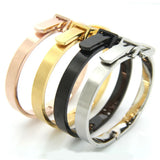 Adjustable Titanium Steel Strap Bracelet for Men Women