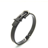 Adjustable Titanium Steel Strap Bracelet for Men Women