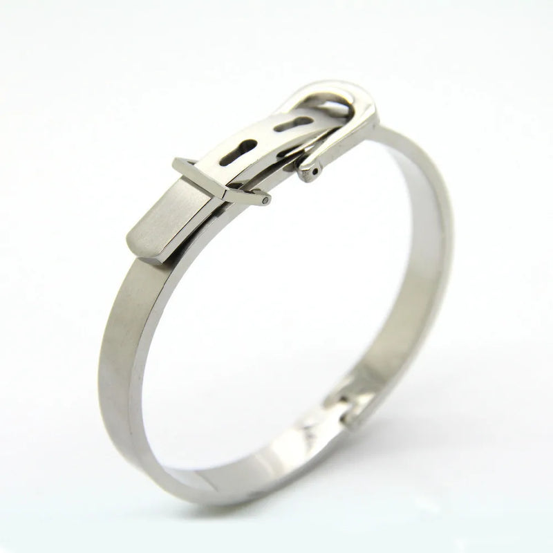 Adjustable Titanium Steel Strap Bracelet for Men Women