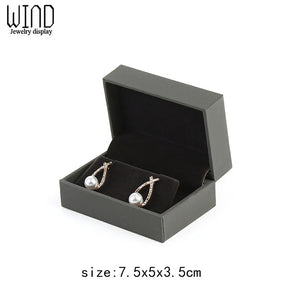 Earring Jewelry Storage Gift Box Faux Leather Organizer