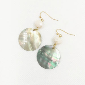 Butterfly Shell Dangle Statement Earrings for Women