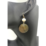 Butterfly Shell Dangle Statement Earrings for Women
