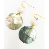 Butterfly Shell Dangle Statement Earrings for Women