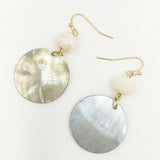 Butterfly Shell Dangle Statement Earrings for Women