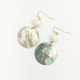 Butterfly Shell Dangle Statement Earrings for Women