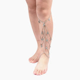 Female Silver Plated Chain Harness Thigh Chain Jewelry