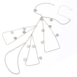 Female Silver Plated Chain Harness Thigh Chain Jewelry