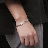 His Queen Her King Couple Bracelet in Titanium Steel