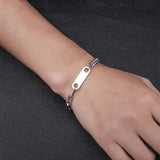 His Queen Her King Couple Bracelet in Titanium Steel